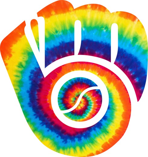 Milwaukee Brewers rainbow spiral tie-dye logo vinyl decal